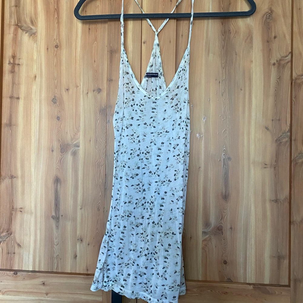•BRANDY MELVILLE SHEER FLOWERED TANK•